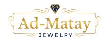 Ad-Matay Jewelry logo with a diamond symbol on a white background